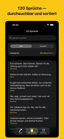 Baustellen-Sprüche — App-Store-Ansicht 2