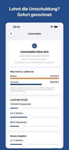 Kreditrechner & Tilgungsplan — App-Store-Ansicht 4