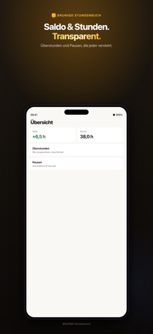 Stundaro – Zeiterfassung — App-Store-Ansicht 5