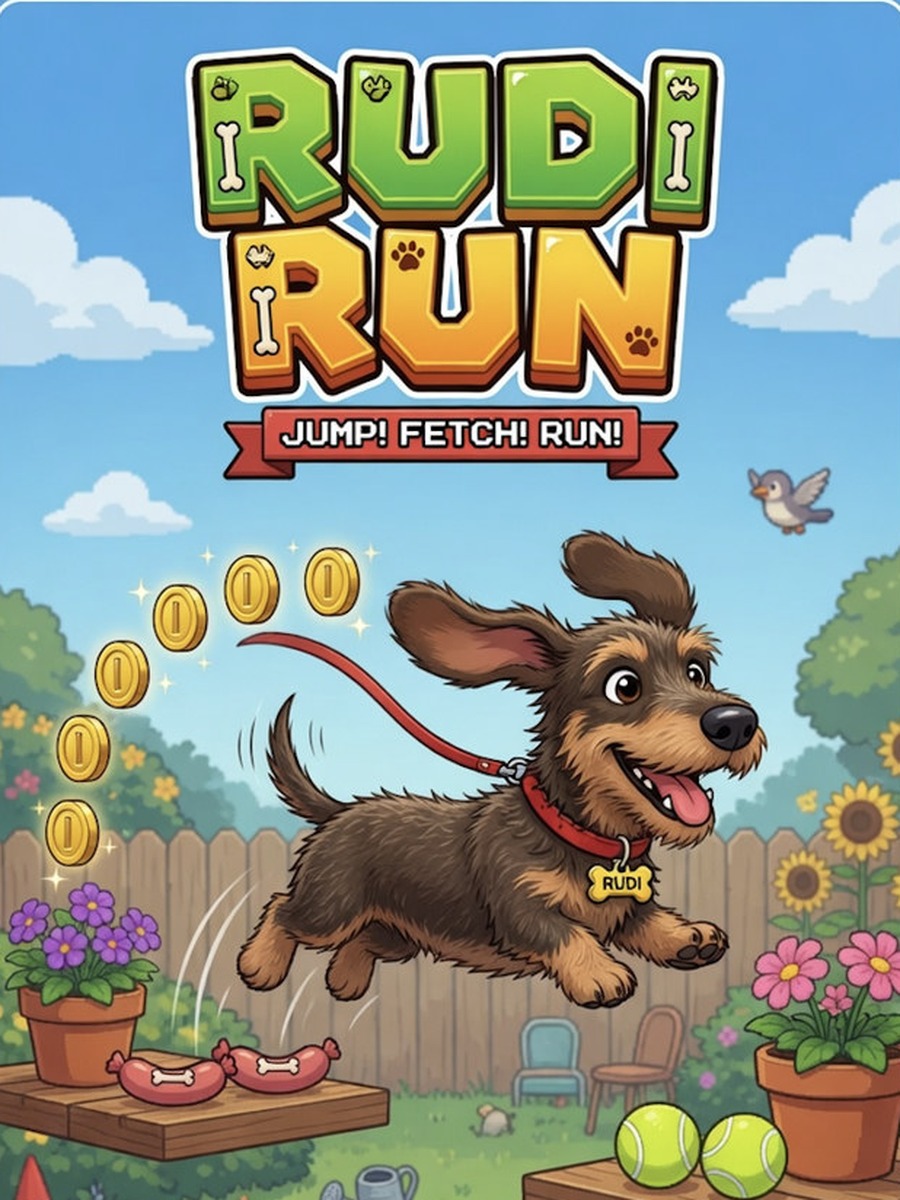 Konzept-Artwork Rudi Run: Jump Fetch Run